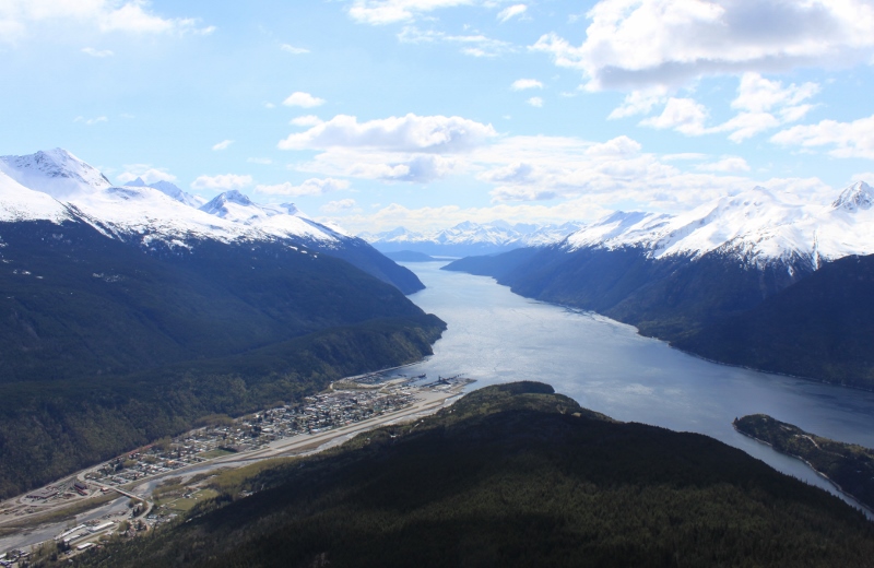 Town of Skagway and the Taiya Inlet